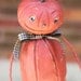 Halloween Pumpkin Folk Art Jack-O-Lantern Decoration