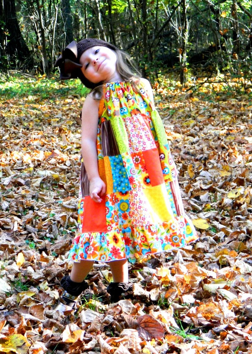 Claire's Patchwork Pillowcase Dress PDF Pattern size 18 months to size 6