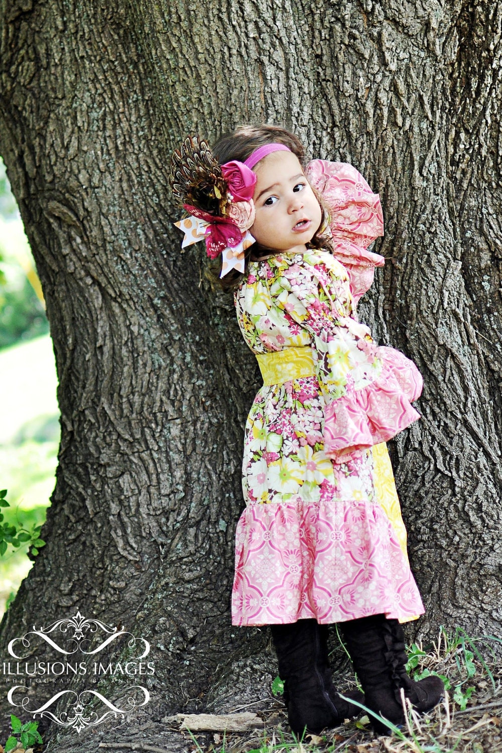 Chloe's Party Peasant Dress PDF Pattern size 18 months to size 6