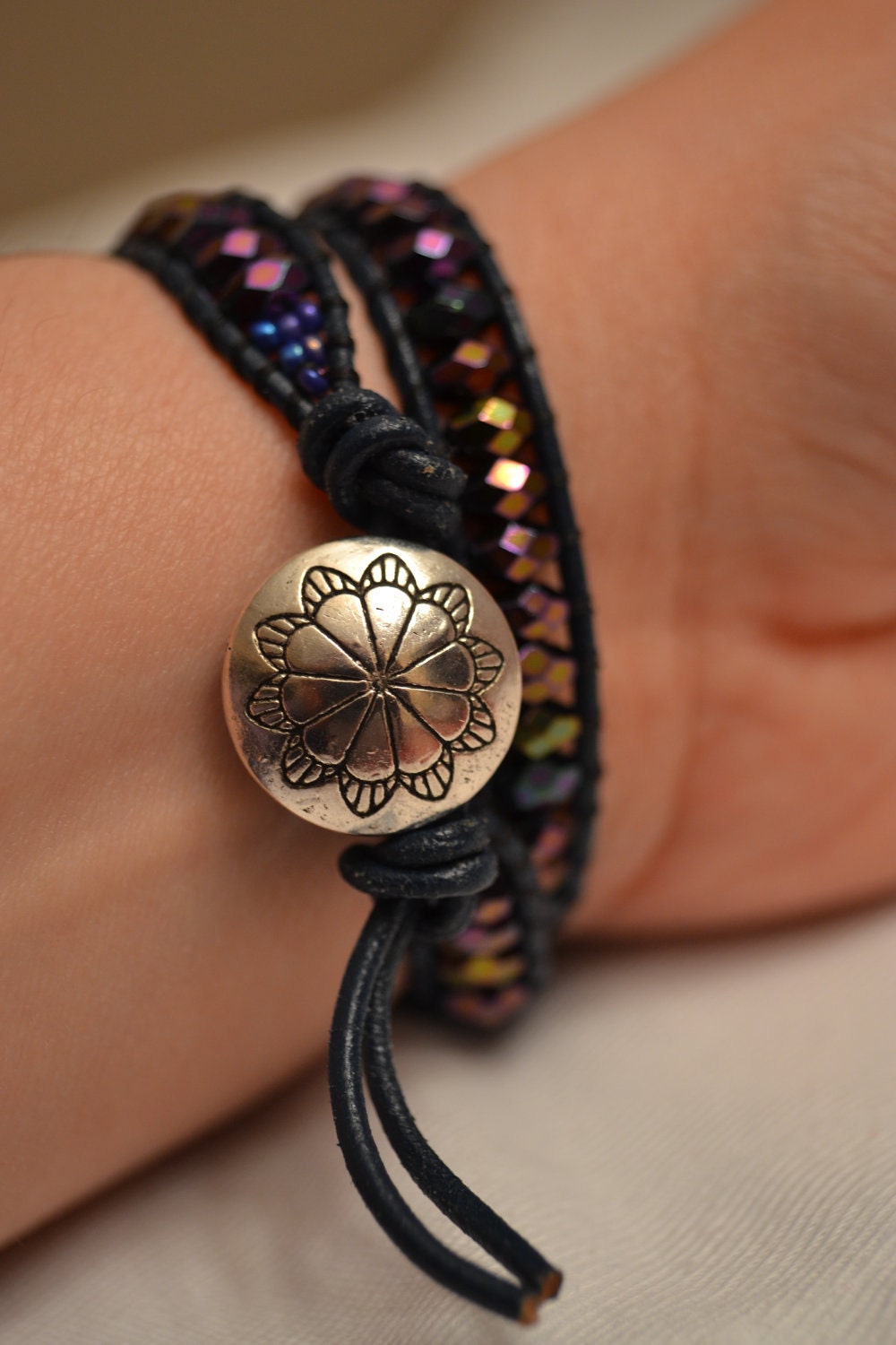 Beaded Double Wrap Bracelet