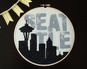 Tribute to Seattle - Mixed Media Embroidery