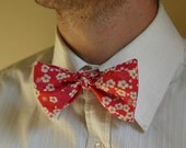 Bow Tie in Liberty Mitsi Fabric in Fuchsia