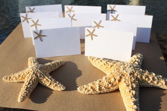 Beach Wedding Place Cards, Starfish