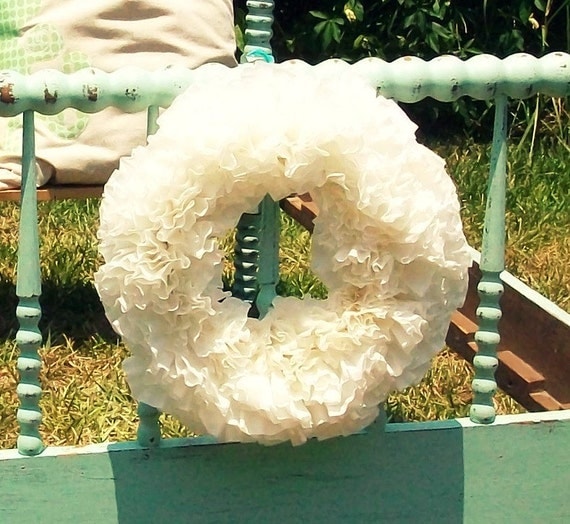 Coffee Filter Wreath