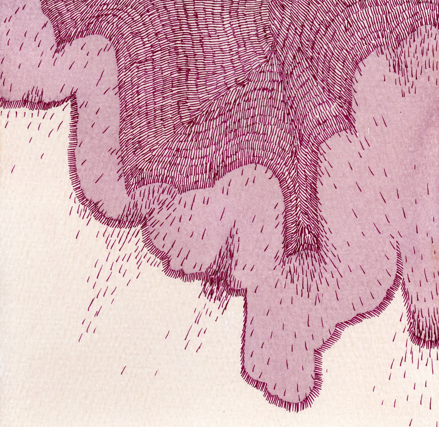 original watercolor painting abstract drawing on paper OOAK affordable gift for friends handmade home decor interior decoration pink
