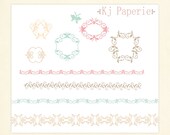 digital CLIP ART for photography scrapbook or logo- frame and border