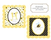 Bumble Bee Banner for birthday or baby shower, DIY PRINTABLE 5x5 Il_170x135