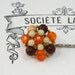 Bobby Pin from Vintage Orange and Chocolate Cluster Earring