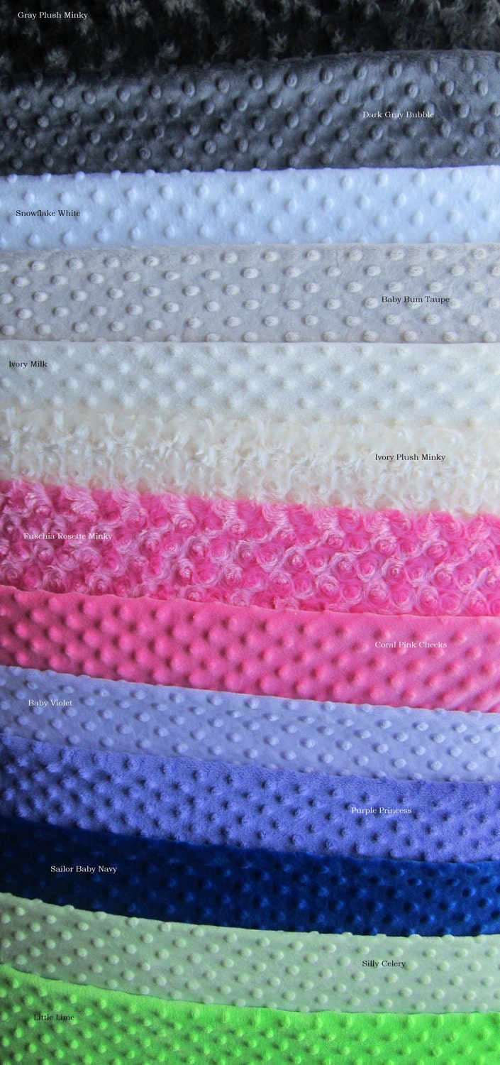 Solid Minky Baby Fitted Crib Sheet CUSTOM MADE - You Choose Color - Fits Standard Crib & Toddler Bed Mattress