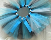 Custom Sports Tutu, Carolina Panthers colors shown, can do most team colors, Football for babies, toddlers, and girls