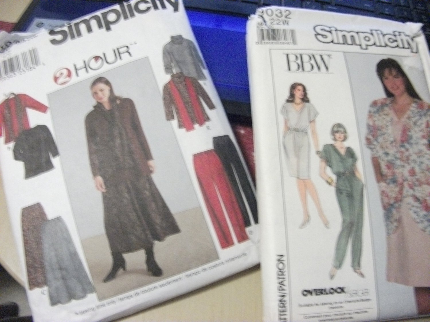 ONE DOllAR SAlE Vintage Patterns Ladies Dress, Jacket and Jumpsuit Size 18-24 New In Package Now Just 1 USD