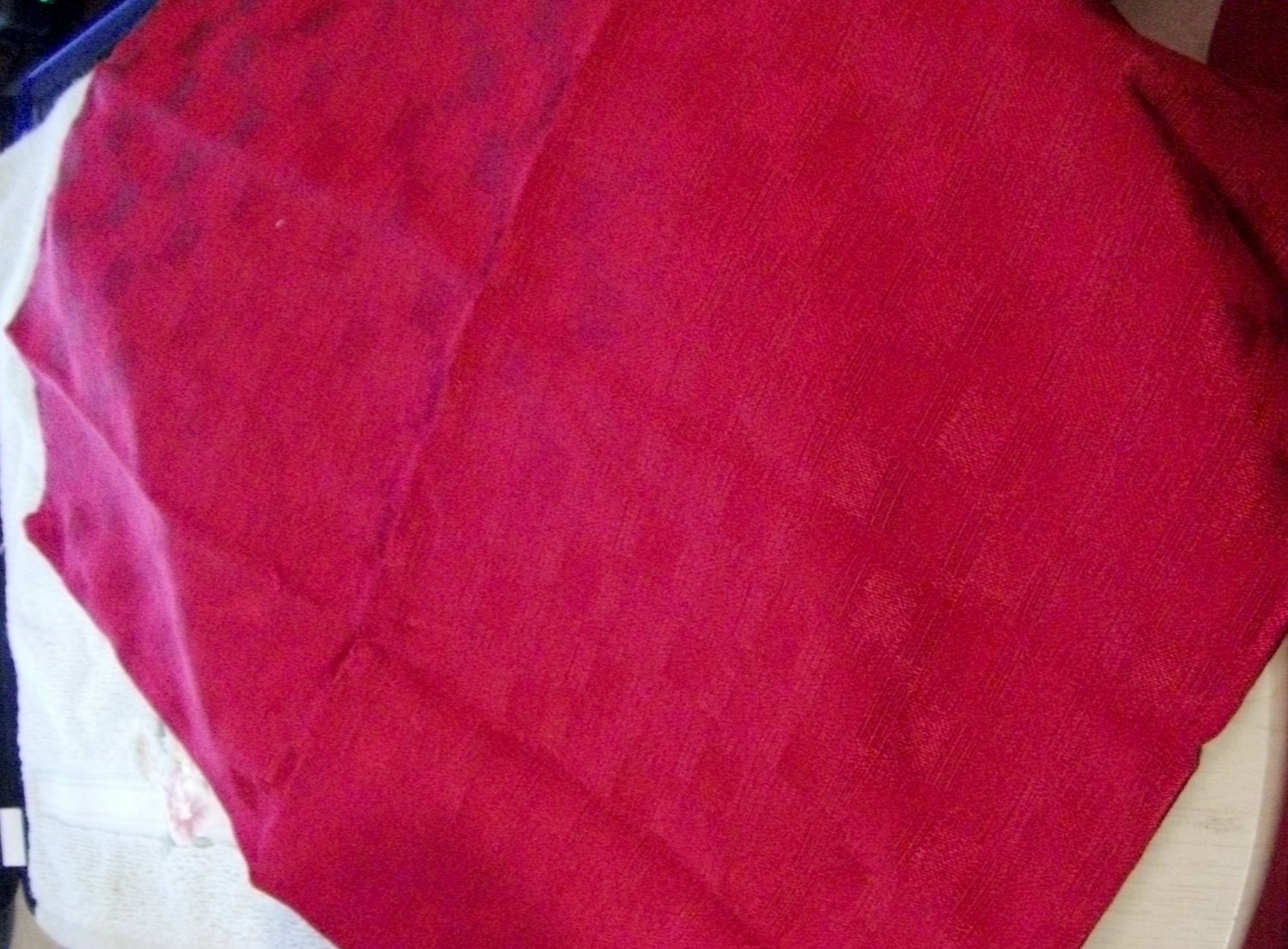 Vintage Cloth Napkins Red Linen Blend Set of EIGHT Mint Condition Only 4 USD