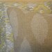 Natural beige ikat dots decorative pillow cover
