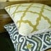 Pair of Citrine and ivory morrocan decorative pillow covers