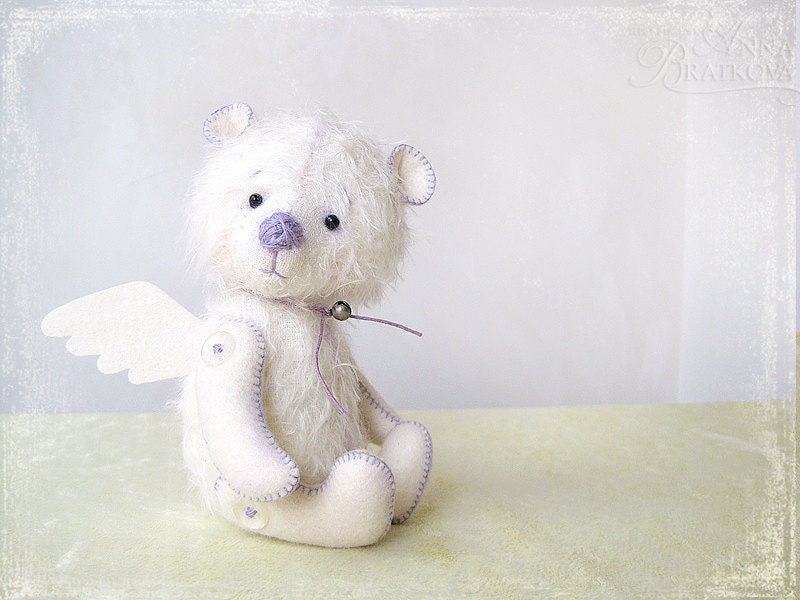 Teddy Angel white frend for you (6 inch) TO ORDER