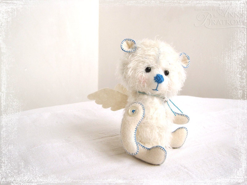 Teddy Angel white frend for you (6 inch) TO ORDER