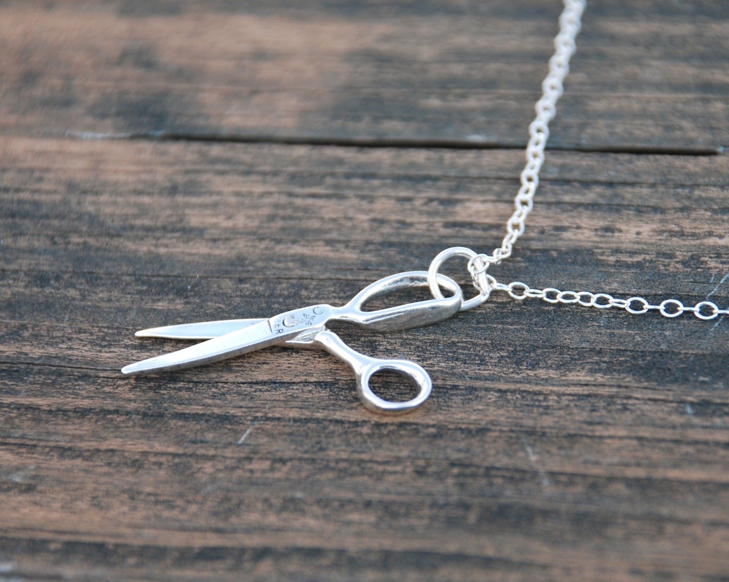 Sterling Silver, Scissors Necklace, Sterling Silver Necklace, Sterling silver Scissors, Crafter, seamstress,Hair stylist