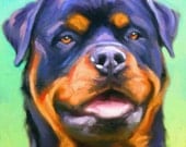 Rottweiler Print 8x10 - Rottweiler Art Print