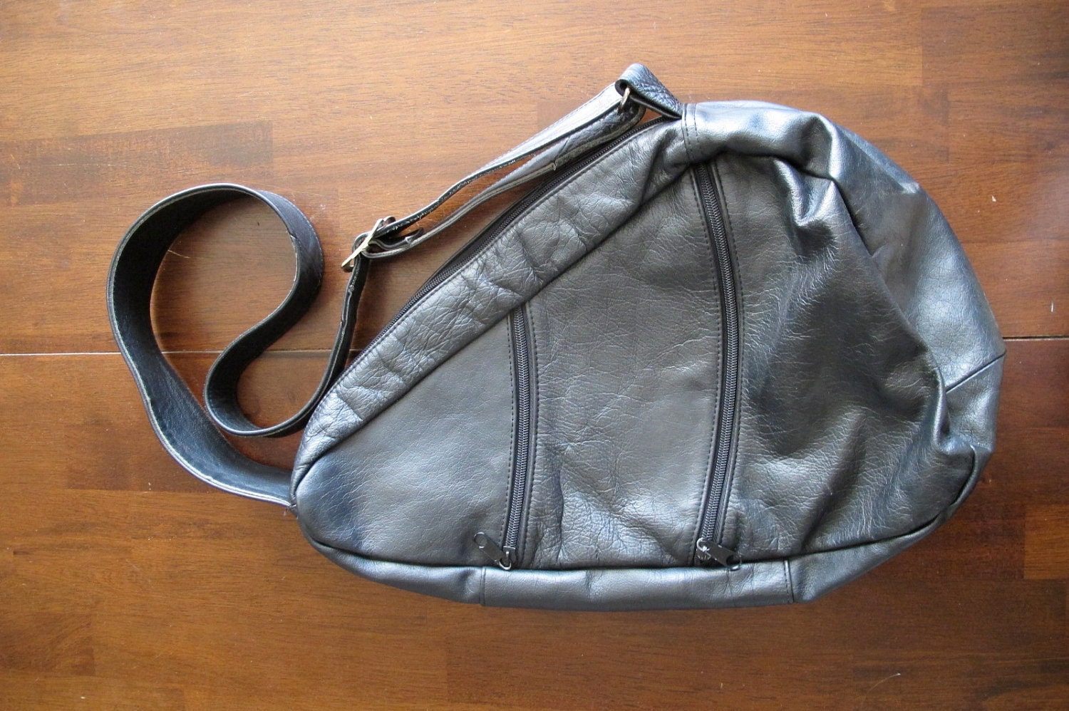 Vintage Black Leather Purse