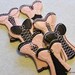 Voluptuous Bustier/Corset hand decorated sugar cookies for Bridal Showers, Bachelorette Parties, or Lingerie Parties