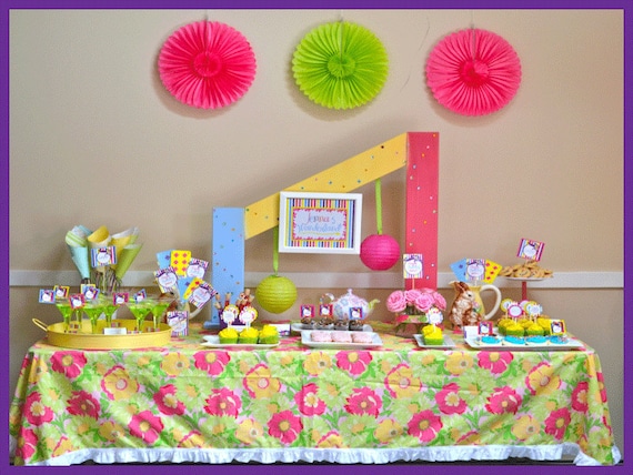 ON SALE: Alice In Wonderland Inspired PDF Printable Package Il_570xn