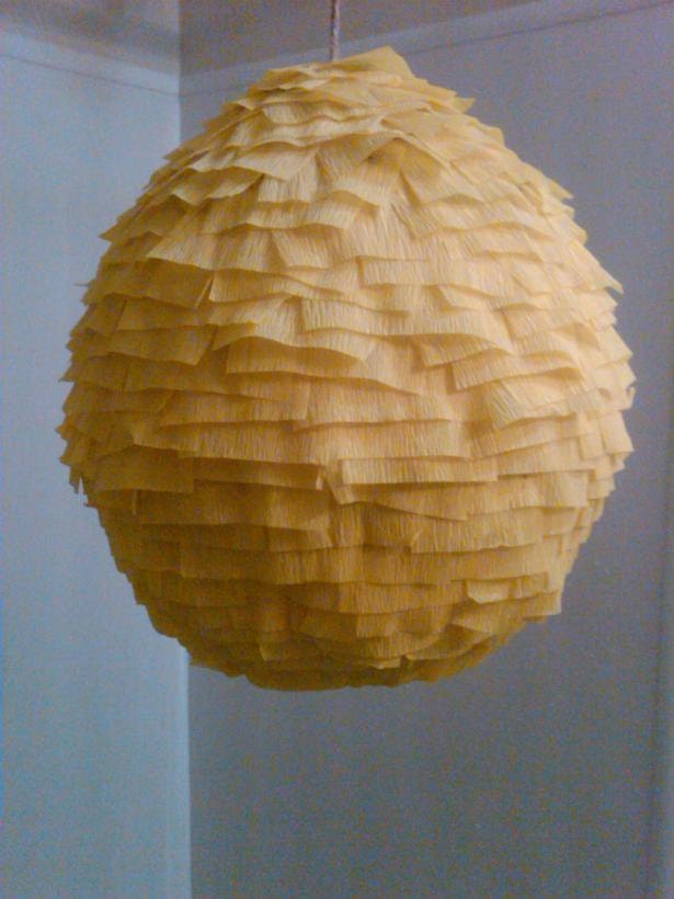 Crepe Paper Bee Hive Hanging Decoration