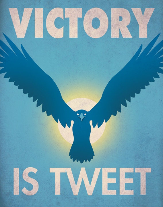 Twitter Propaganda Victory Poster
