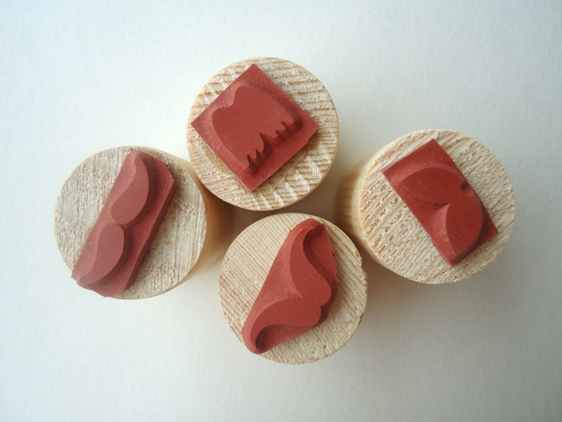 Mustache stamp set 'La Moustache'