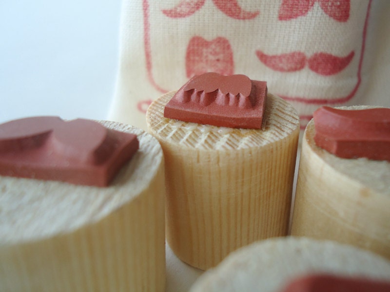 Mustache stamp set 'La Moustache'