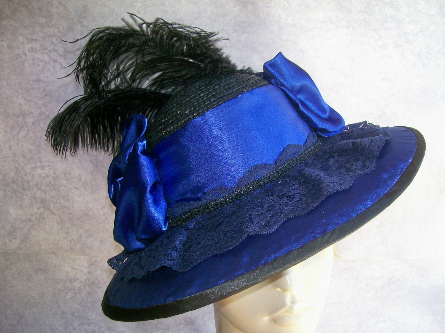 Wide Brim Titanic Hat - SPECIAL ORDER for YOU - Victorian Tea Party Hat, Edwardian Hat