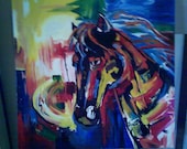 Abstract Horse Painting