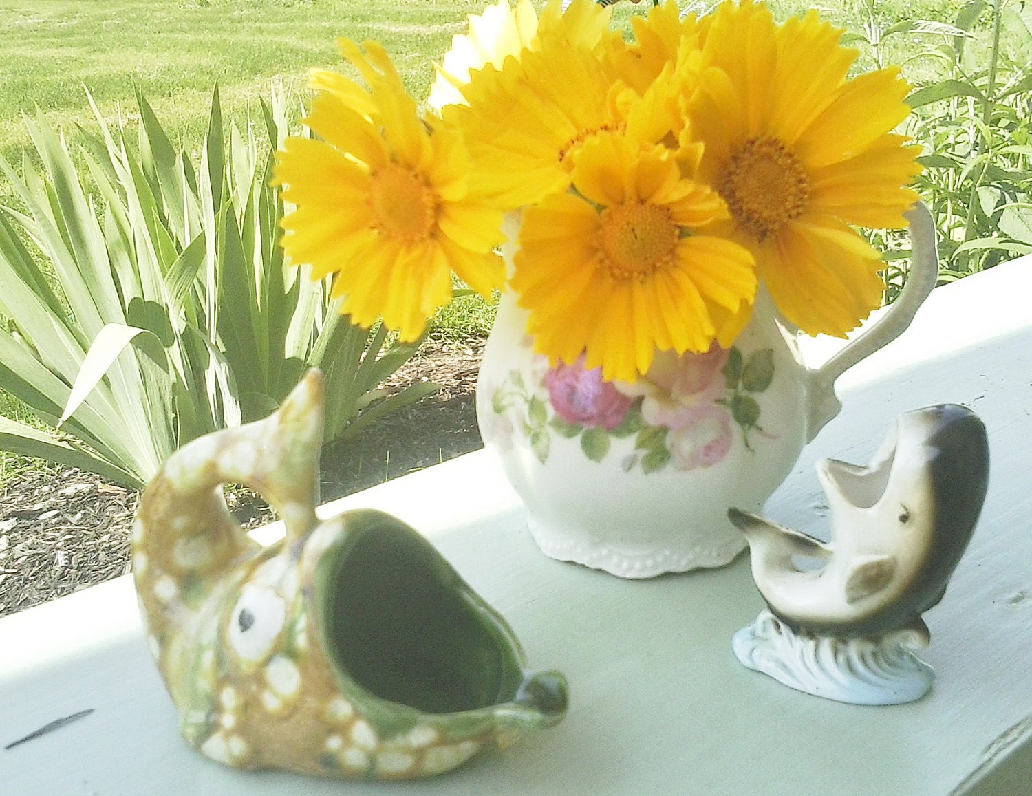 Vintage kitsch whale collection