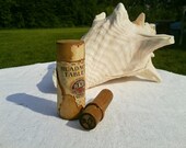 Antique primitive wooden rustic bottle collection