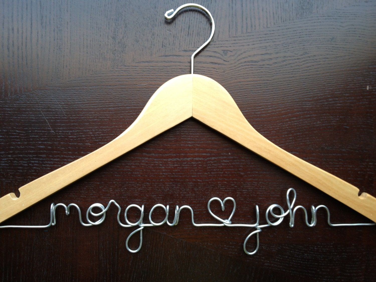 Personalized Bridal Hanger - Wedding Name Hanger