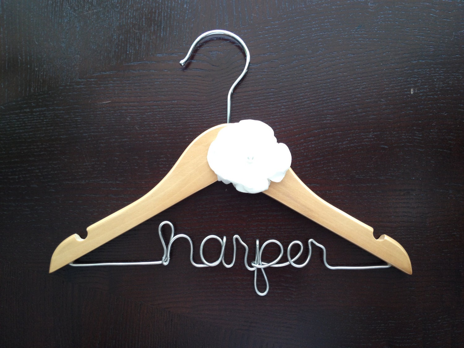 Flower Girl Hanger - customized with name
