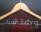 Personalized Hanger - RUSH ORDER - ships next business day
