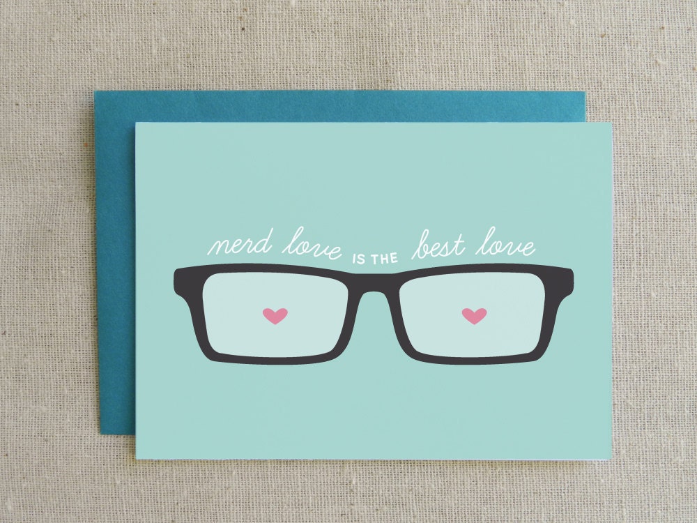 Nerd Love is the Best Love, Valentine's Day Card, Anniversary Card