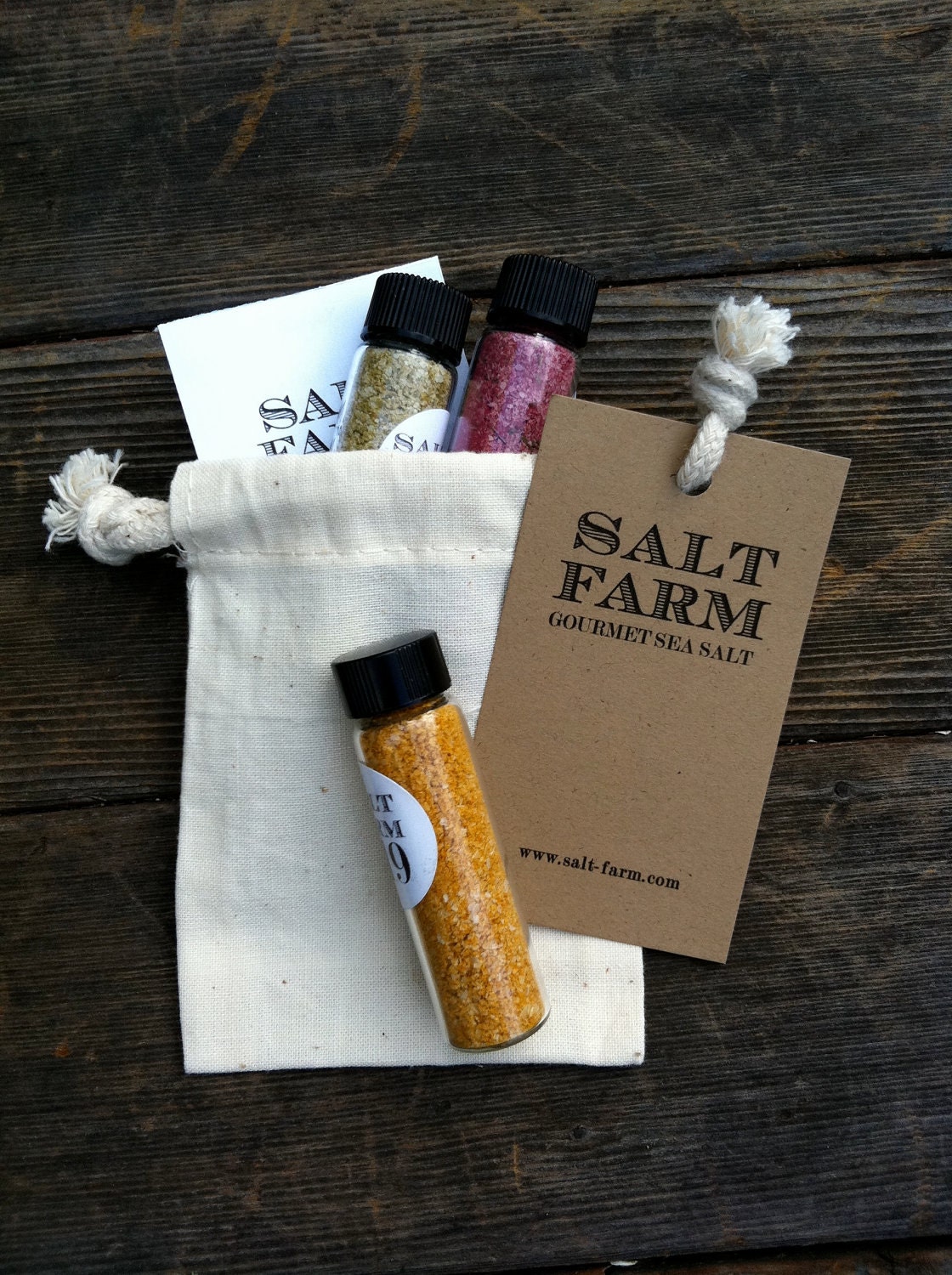 3 pack Gourmet Sea Salt Sampler