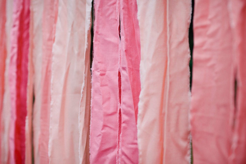 Shades of  Pink Fabric Photo Booth Backdrop