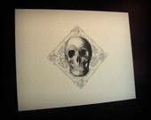 Bella Morte Skull - Greeting Card