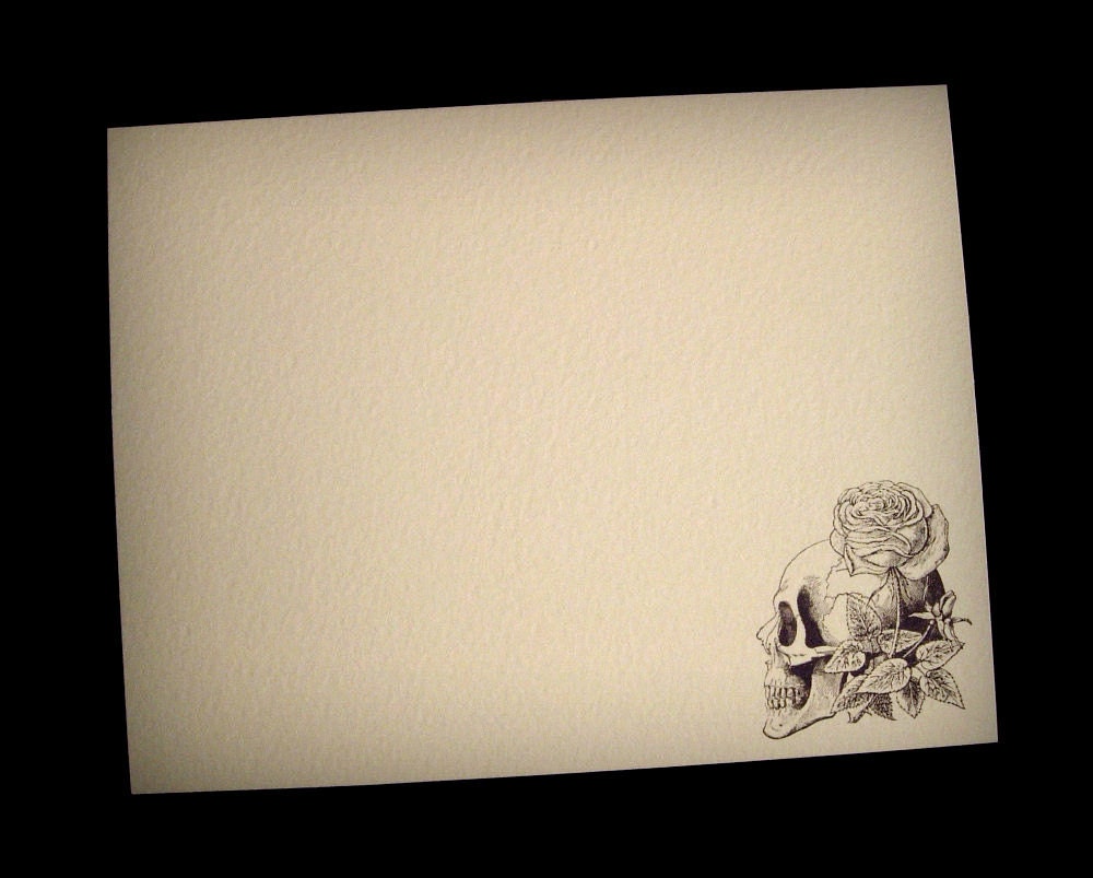 Skull & Rose - Note Cards (Set of 10)