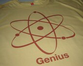 Genius T shirt funny geek tshirt science geekery womens mens teen youth boy girl ladies atomic symbol XS S M L XL xxl xxxl 4xl 5xl