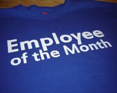 Mens funny tshirt office workplace guys t shirt geek humor screenprint gift for co-worker employee of the month blue gift boyfriend husband
