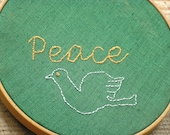 Peace Embroidery Wall Art