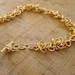 Chainmaille-bracelet in gold, beautiful and delicate