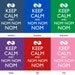 Cookie Monster - Keep Calm and Carry On Poster - Keep Calm and Nom Nom Nom - Multiple COLORS - 8x10 Art Print