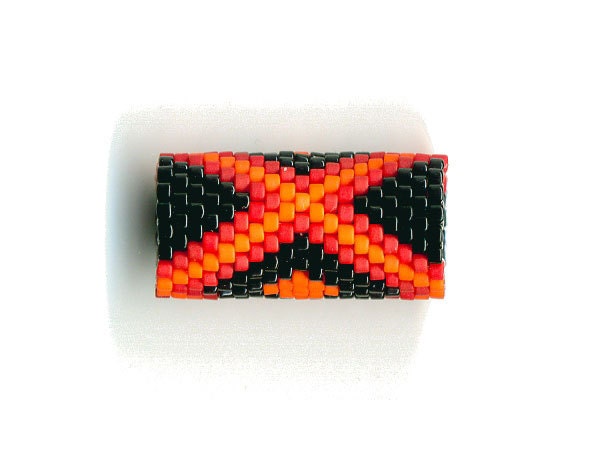 Woven Glass Dread Bead Tube 12mm/o 9mm/i (E) - BeadsWovenToOrder