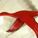 Set of Wood and Copper Flying Ducks Upcycled Retro