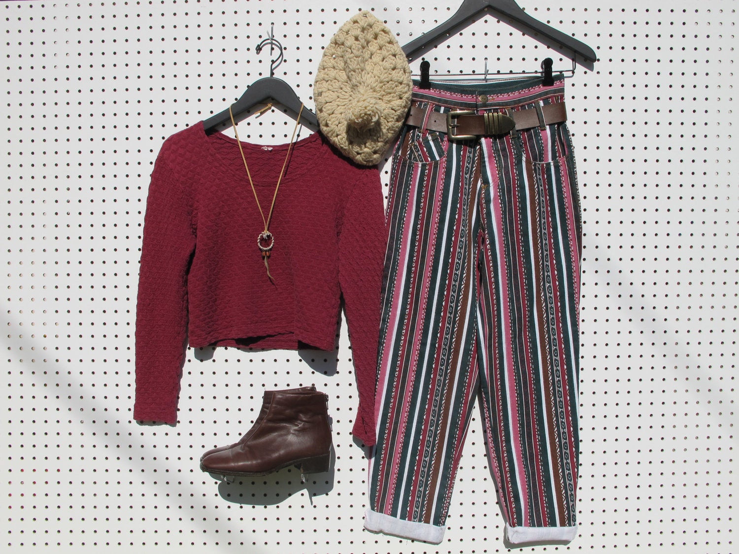 90s 579 / printed denim pants