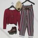 90s 579 / printed denim pants